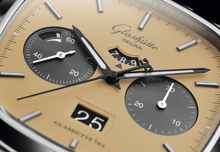 格拉蘇蒂原創GLASHÜTTE ORIGINAL Seventies Chronograph Panorama Date七零年代大日曆計時腕錶