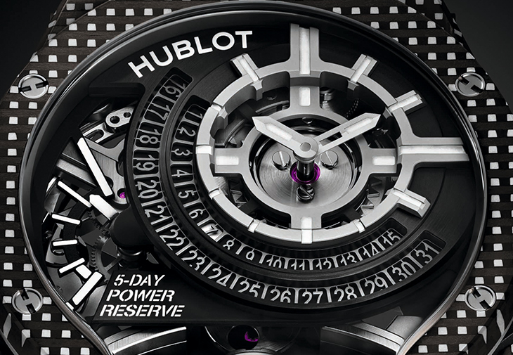 宇舶HUBLOT MP-09雙軸陀飛輪白色3D碳纖維腕錶