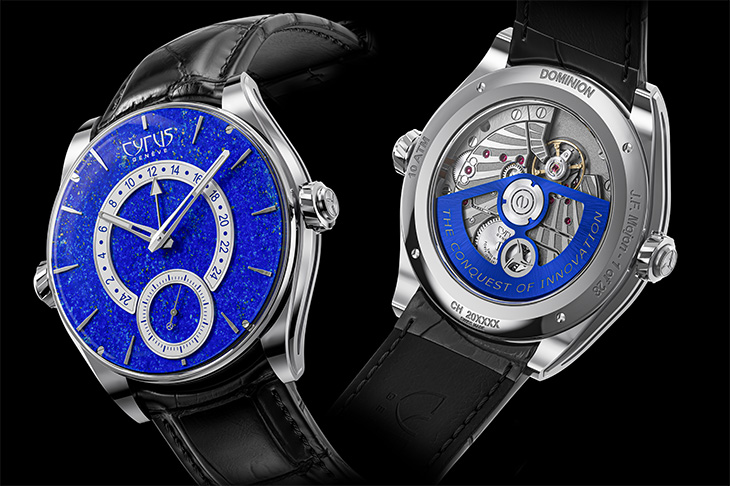 CYRUS賽瑞錶Dominion Lapis Blue GMT兩地時間腕錶