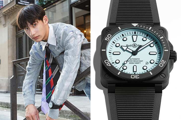 非典型潛水錶vs.非典型運動員  陳奕通vs. BELL & ROSS BR 03 Diver Full Lum