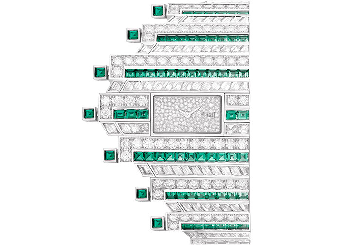 PIAGET Extraordinary Lights系列頂級祖母綠鑽石腕錶