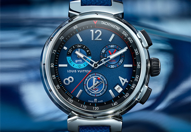 路易威登Tambour Outdoor Chronograph GMT Nautical Steel