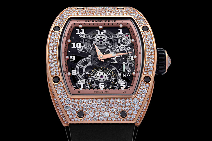 雪花美鑽映飛輪  RICHARD MILLE RM 17-01 Snowset雪花鑲嵌腕錶