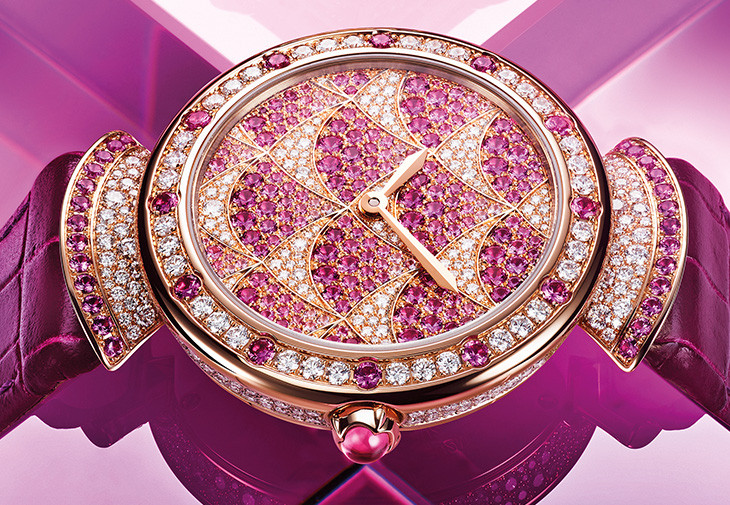 寶格麗BVLGARI Divas' Dream Mosaica珠寶腕錶粉紅剛玉款