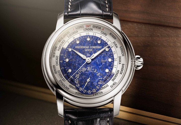 康斯登FREDERIQUE CONSTANT百年典雅自製機芯世界時區腕錶Classics Worldtimer Manufacture