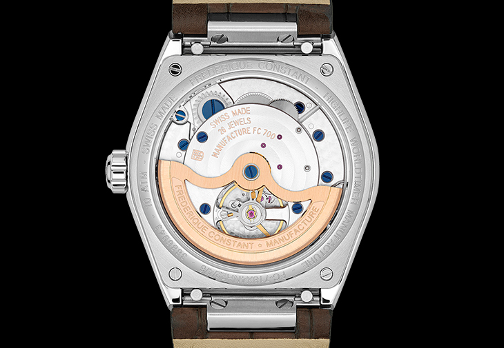 康斯登FREDERIQUE CONSTANT Highlife Worldtimer自製機芯系列腕錶