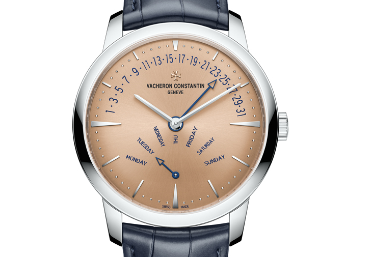 VACHERON CONSTANTIN Patrimony逆跳星期日曆腕錶