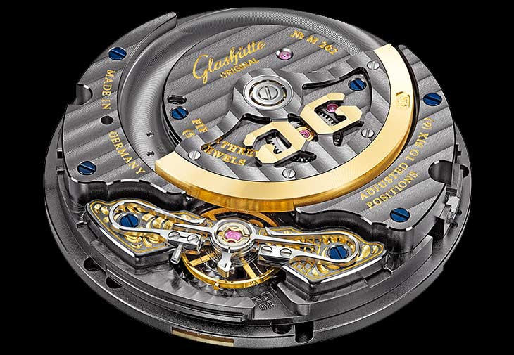 格拉蘇蒂原創GLASHÜTTE ORIGINAL偏心年曆腕錶PanoMaticCalendar的92-10機芯