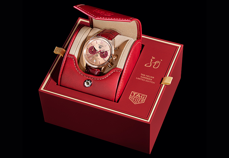 TAG HEUER Carrera Chronograph龍年限量版腕錶玫瑰金款