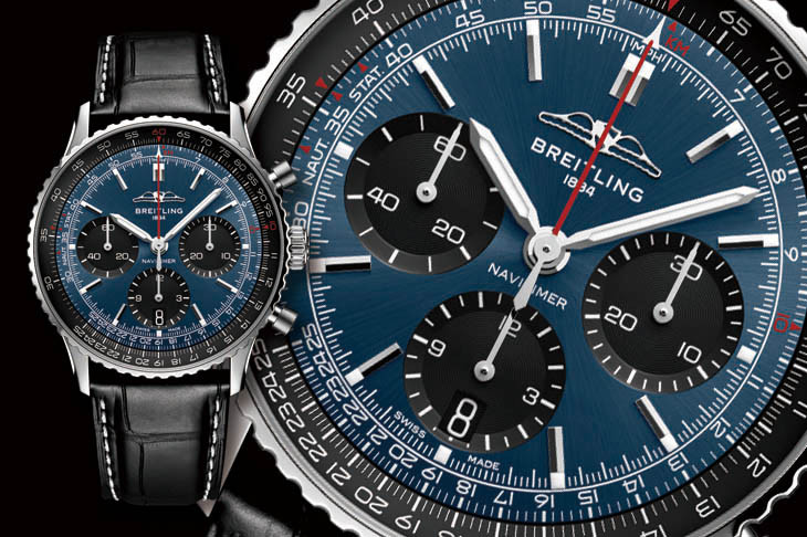 百年靈Navitimer B01 Chronograph 41航空計時腕錶 經典標誌重回面盤