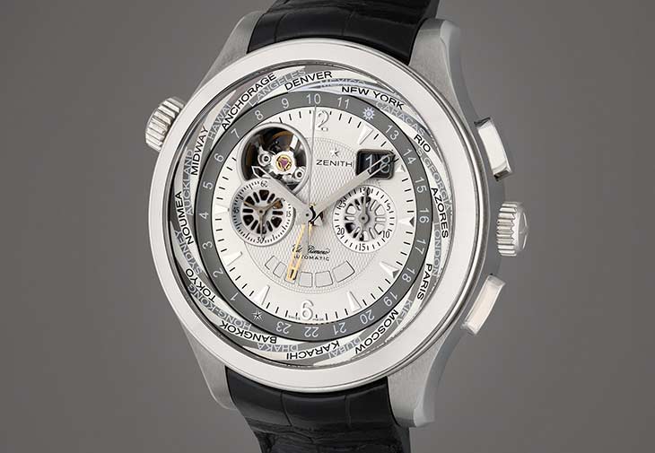 真力時ZENITH Grande Class Traveler世界時間計時碼錶