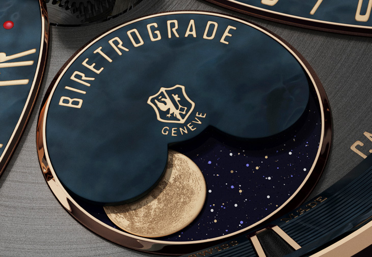 羅杰杜彼ROGER DUBUIS王者系列雙逆跳萬年曆限量腕錶