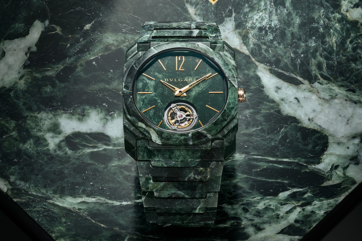 寶格麗Octo Finissimo Tourbillon Only Watch大理石版超薄陀飛輪腕錶