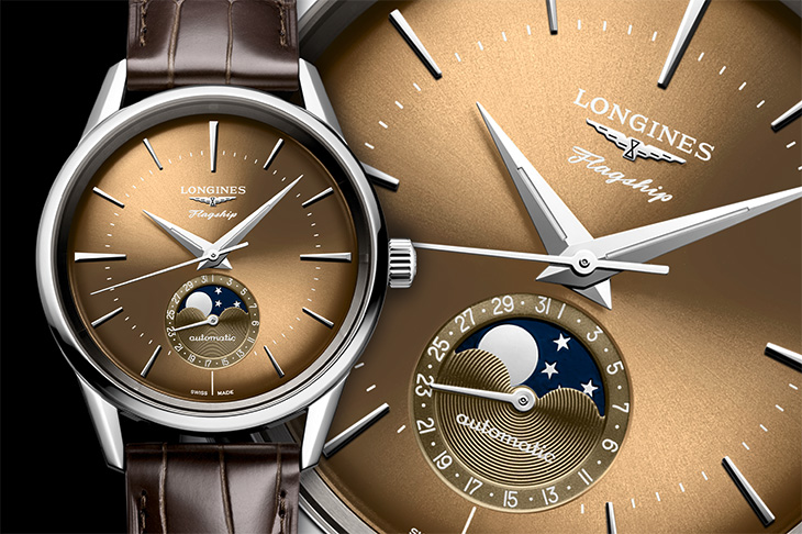 錶背裝飾帆船勳章 LONGINES Flagship Heritage系列腕錶