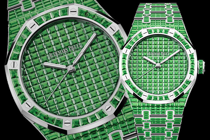 AUDEMARS PIGUET愛彼皇家橡樹自動白金腕錶寶石款