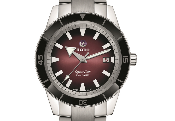 RADO Captain Cook庫克船長300米自動腕錶紅黑限定款