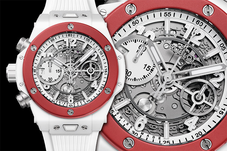 強力左投且超規上陣  HUBLOT Big Bang Unico陶瓷左冠計時碼錶