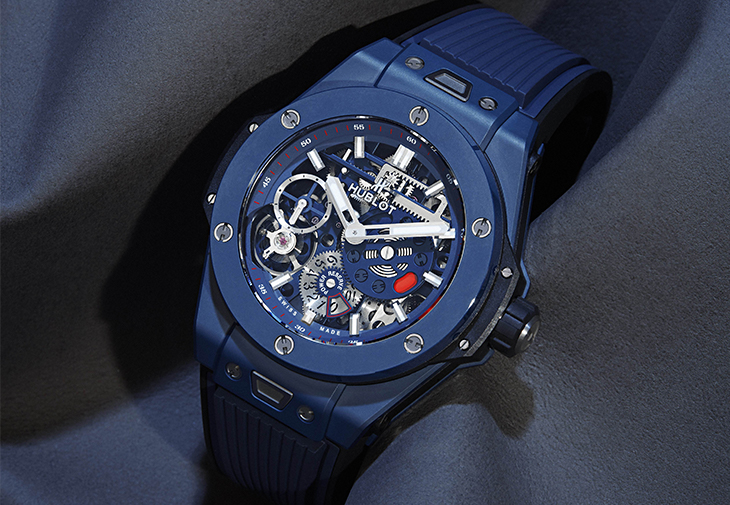 宇舶HUBLOT Big Bang Meca-10十日鍊藍陶瓷腕錶