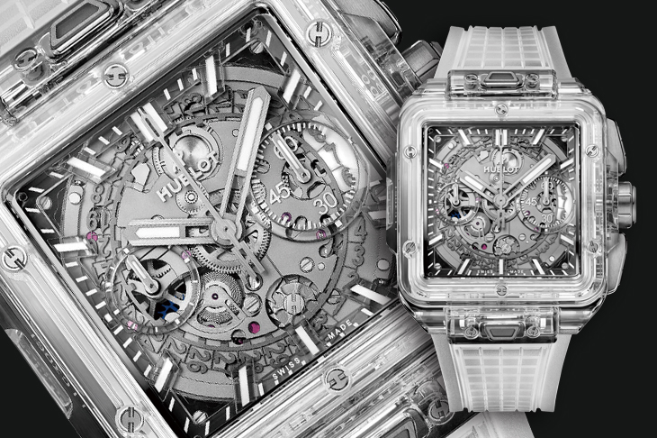HUBLOT宇舶 Square Bang Unico藍寶石計時碼錶