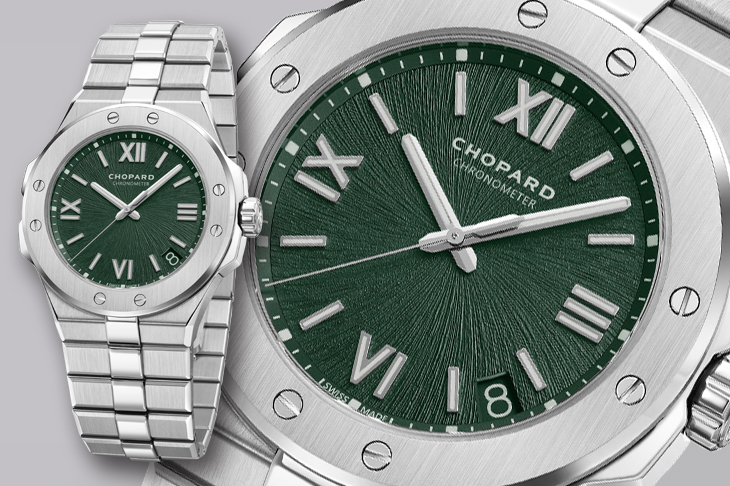 CHOPARD Alpine Eagle松樹綠面盤腕錶　阿爾卑斯山的蔥鬱樹林