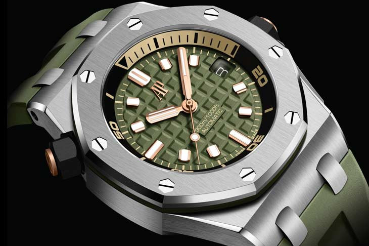 AUDEMARS PIGUET愛彼AP皇家橡樹離岸型潛水錶，型號：15720ST.OO.A052CA.01