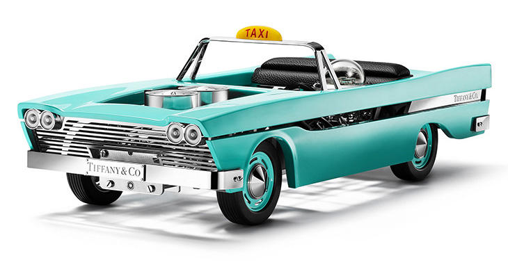 TIFFANY & CO.的紐約奇幻精神 Tiffany Taxi復古計程車造型座鐘