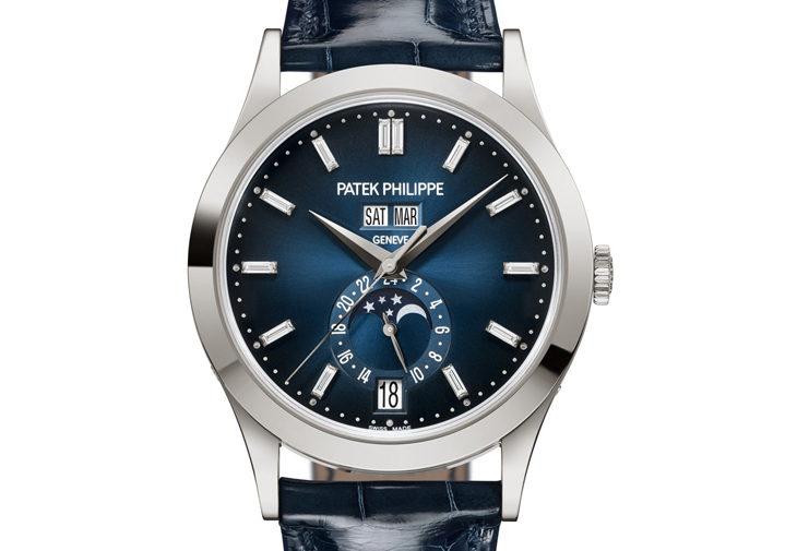 百達翡麗PATEK PHILIPPE 5396G-017年曆月相腕錶。