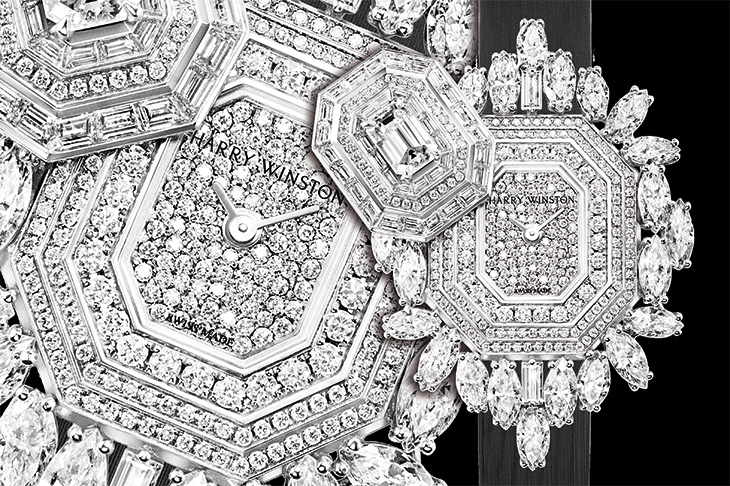 手錶、項鍊錶、胸針錶三用途    HARRY WINSTON Ultimate Emerald Signature頂級珠寶腕錶