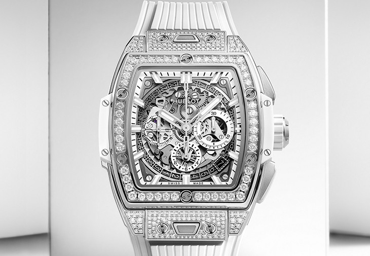 宇舶HUBLOT Spirit of Big Bang鈦金白計時碼錶