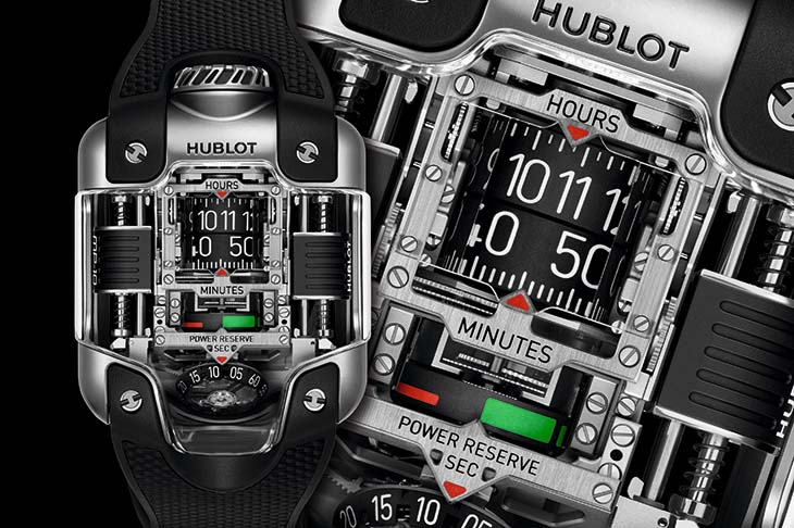 HUBLOT宇舶MP-10雙垂直上鍊陀飛輪鈦金腕錶