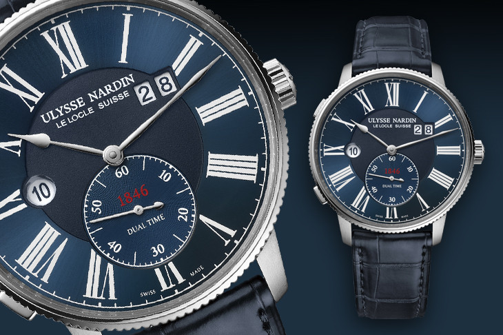 從航海鐘而來  雅典錶ULYSSE NARDIN 航海系列領航者雙時區腕錶