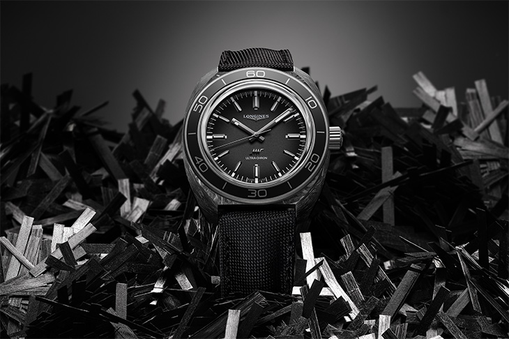 錶殼材質特集之一 最實惠的高振頻鍛造碳腕錶 LONGINES Ultra-Chron Carbon