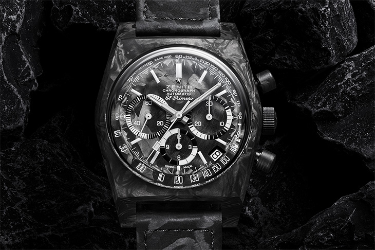 錶殼材質特集之三 碳纖維版封面女郎 ZENITH Chronomaster Revival A3818 Cover Girl Carbon碳纖維復刻版限量腕錶