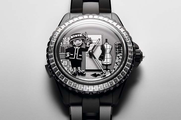 動偶再現訂製服裁縫場景  CHANEL J12 Couture Workshop Automaton Caliber 6腕錶