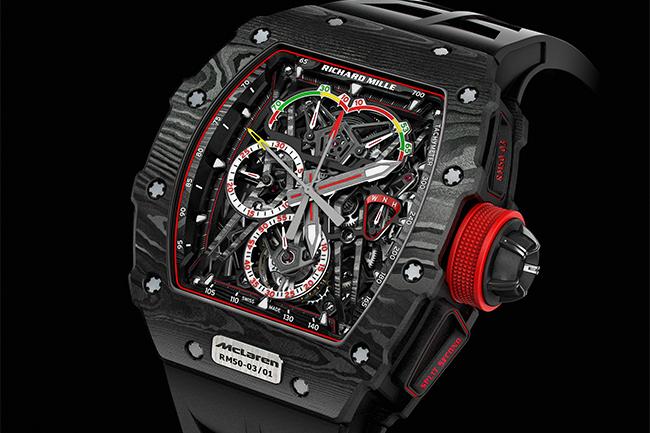 石墨烯掛帥 地表最輕雙追針陀飛輪 RICHARD MILLE RM 50-03 McLaren F1