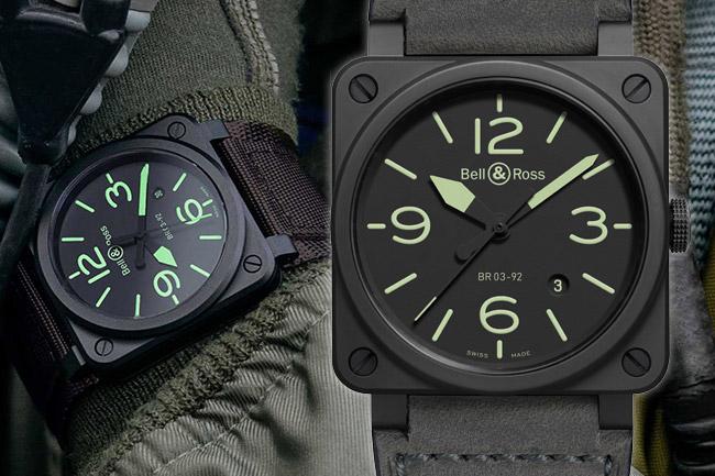 2018 Pre-Baselworld　BELL & ROSS BR03-92 Nightlum腕錶
