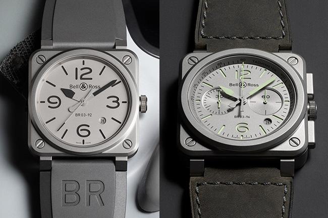 現代簡約設計　BELL&ROSS BR03-94 Horolum與BR03-92 Horoblack腕錶
