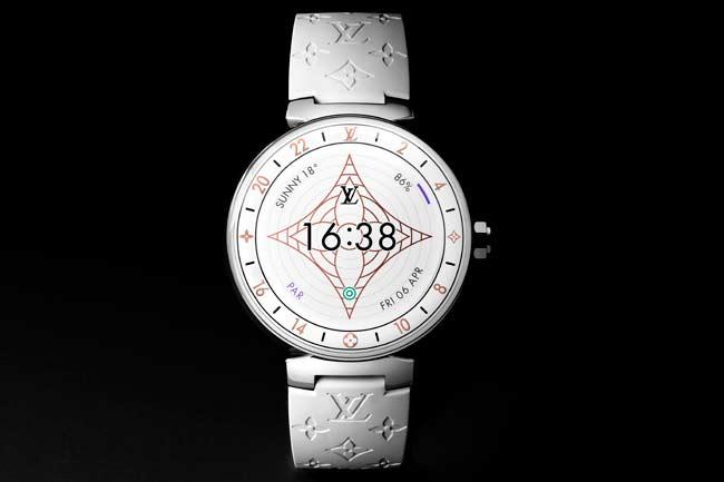 LV全新腕錶Tambour Horizon Monogram White