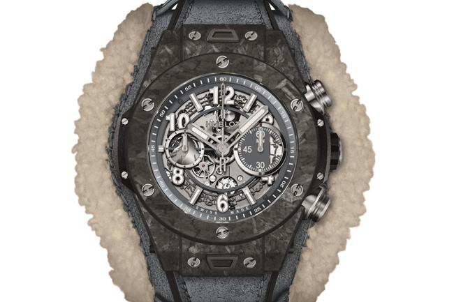 來自阿爾卑斯山的材質 HUBLOT Big Bang Apls 碳晶纖維腕錶 