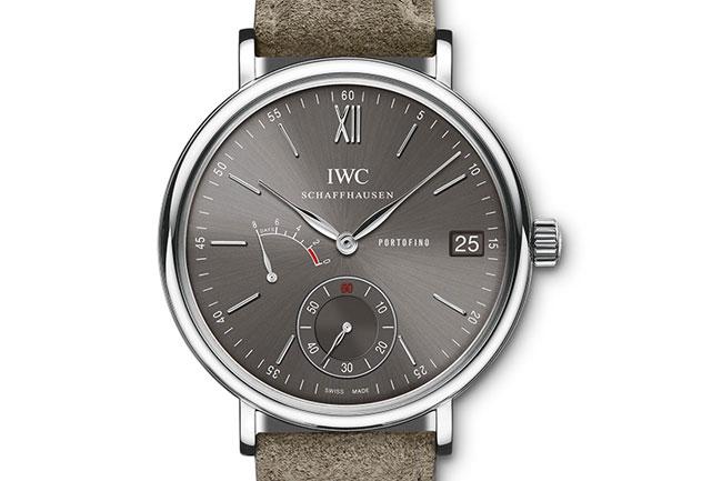 岩灰面和絨布皮帶新組合！IWC 柏濤菲諾手動上鍊八日動力腕錶