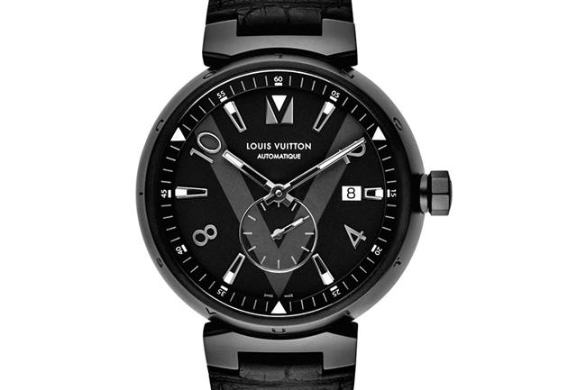 決戰未來的強大設計力  LV Tambour All Black Petite Seconde