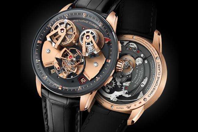 2019 SIHH CHRISTOPHE CLARET Angelico兩地時間陀飛輪腕錶