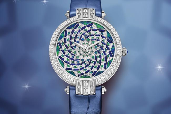 2019 Time To Move 多彩曼妙寶石旋渦 海瑞溫斯頓Premier系列Hypnotic Opal Mosaic腕錶