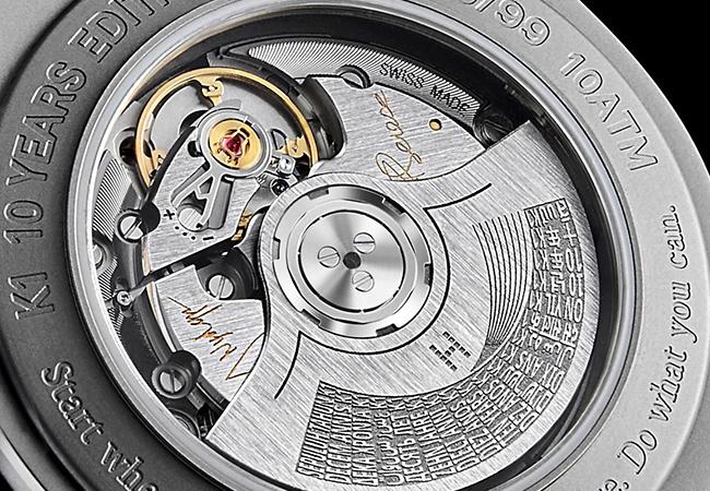 HORAGE K1 10週年紀念版的K1自製機芯
