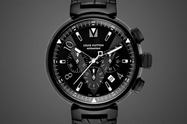黑是種時尚態度 路易威登Tambour All Black Chronograph