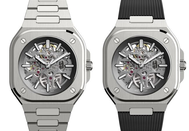 BELL & ROSS BR05限量鏤空腕錶橡膠錶帶款