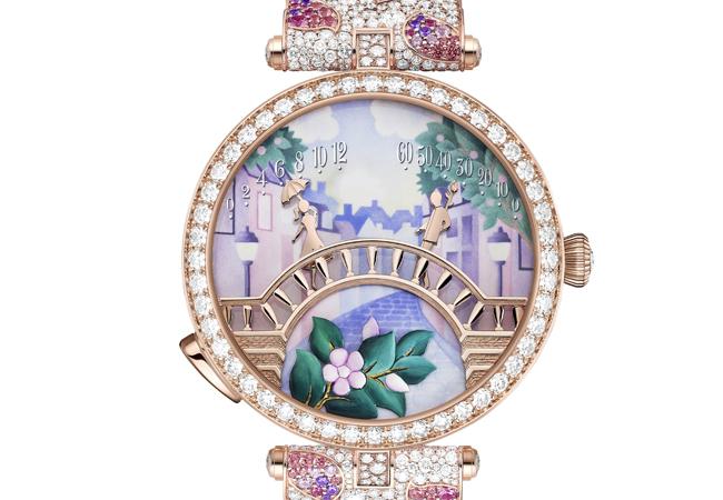 梵克雅寶Lady Arpels Pont des Amoureux Printemps 腕錶