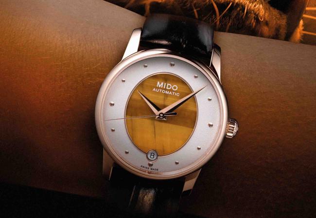 美度Baroncelli Wild Stone永恆系列彩石腕錶