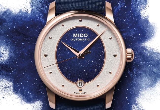 美度Baroncelli Wild Stone永恆系列彩石腕錶