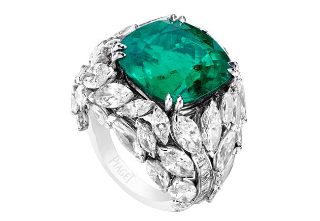 PIAGET Mediterranean Garden祖母綠頂級珠寶鑽石戒指
